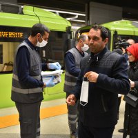 Maskeler Büyükşehir’den tedbir vatandaştan  