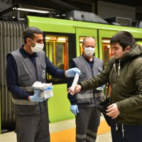 Maskeler Büyükşehir’den tedbir vatandaştan  