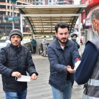 Maskeler Büyükşehir’den tedbir vatandaştan  