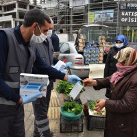 Maskeler Büyükşehir’den tedbir vatandaştan  
