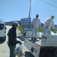 Karantinadaki mahalleye Büyükşehir desteği 