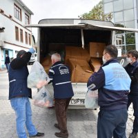 Karantinaya alınan mahallenin pazar alışverişi Büyükşehir’den 
