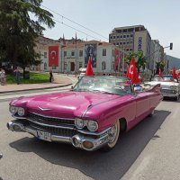 Klasik araçlarla 19 Mayıs kutlaması 