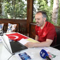 Başkan Aktaş-milli sporcular buluşması  