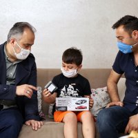 Yaralı zabıtaya ‘geçmiş olsun’ ziyareti  