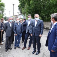 Büyükşehir afet mağduru köylünün yanında 