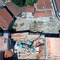 Surları kuşatan binalar kaldırıldı 
