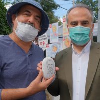 50. sanat yılında Başkan Aktaş’ı çizdi 