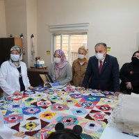 Üreten kadınlara moral ziyareti 