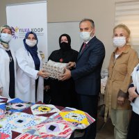 Üreten kadınlara moral ziyareti 