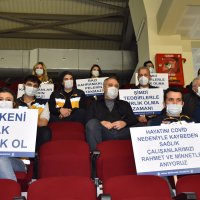Sağlıkçılara moral desteği  