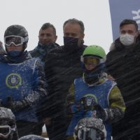Çocukların kayak ve snowboard heyecanı 