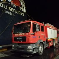 Gemi yangınına müdahale anları 