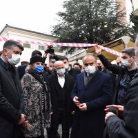 Başkan Aktaş, toprak kaymasının yaşandığı bölgeyi inceledi 