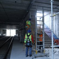 Yeni istasyonda çalışmalar hızlandı 