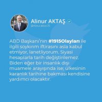 Başkan Aktaş: Soykırım iftirasını lanetliyorum 