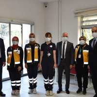 Görev başındaki personel bayramda unutulmadı 