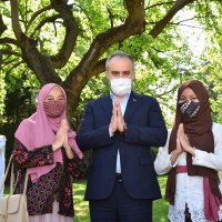 Görev başındaki personel bayramda unutulmadı 