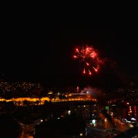 Kutlamalara havai fişekli final 