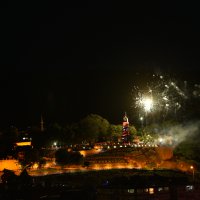 Kutlamalara havai fişekli final 