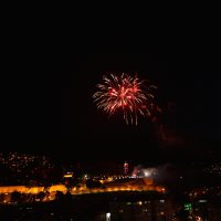 Kutlamalara havai fişekli final 