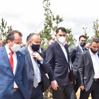 Gökdere’de ilk fidan toprakla buluştu 