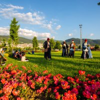 Açık havada Yunus Emre performansı 