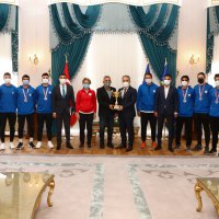 Tarih yazan sporculardan Başkan Aktaş’a ziyaret  
