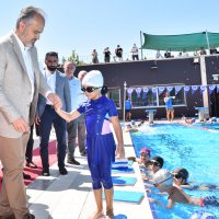 Havuzlar spor okuluyla şenlendi 