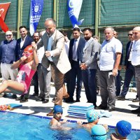 Havuzlar spor okuluyla şenlendi 
