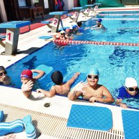 Havuzlar spor okuluyla şenlendi 
