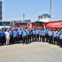 Bursa itfaiyesi Marmaris yolunda 