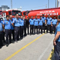 Bursa itfaiyesi Marmaris yolunda 