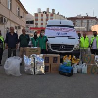 Yangın bölgelerine gönülden destek 