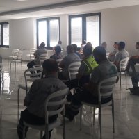 Saha ekibine iş sağlığı ve güvenliği eğitimi 