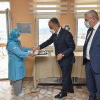 Aşure kazanları sağlıkçılar için kaynadı 