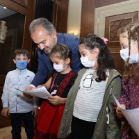 Minik öğrencilerin ‘Başkanı Tanıma’ dersi 