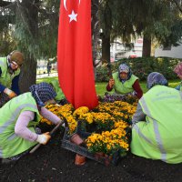 Bursa kışın da çiçek bahçesi 