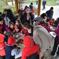 Çocuklar hayvanlara pasta hazırladı 