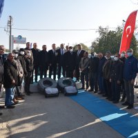 Çiftçiye damlalık sulama sistemi ve çilek fidesi desteği 