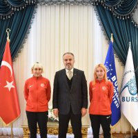 Madalyalı sporculardan Başkan Aktaş’a ziyaret 