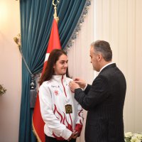 Madalyalı sporculardan Başkan Aktaş’a ziyaret 