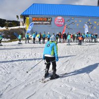 Öğrencilerin kayak heyecanı 