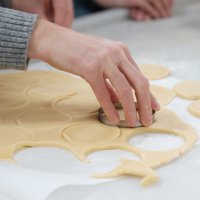 İşaret diliyle pasta börek yaptılar 