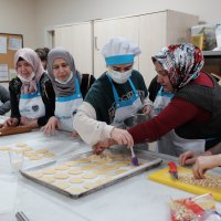 İşaret diliyle pasta börek yaptılar 