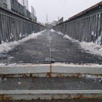 Kar yayalara da engel değil 