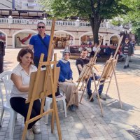 Bursalılar tuval başında 