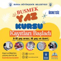 BUSMEK’te yaz kursları başlıyor 