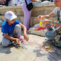 Mudanya semalarında atıklar uçtu 