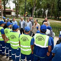Başkan Aktaş, Bursa'yı yeşillendiren ekiple bayramlaştı 